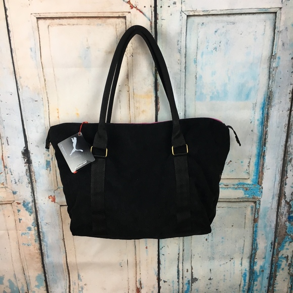 Puma Bags Puma Jane Corduroy Tote Blackpink B4243 Poshmark